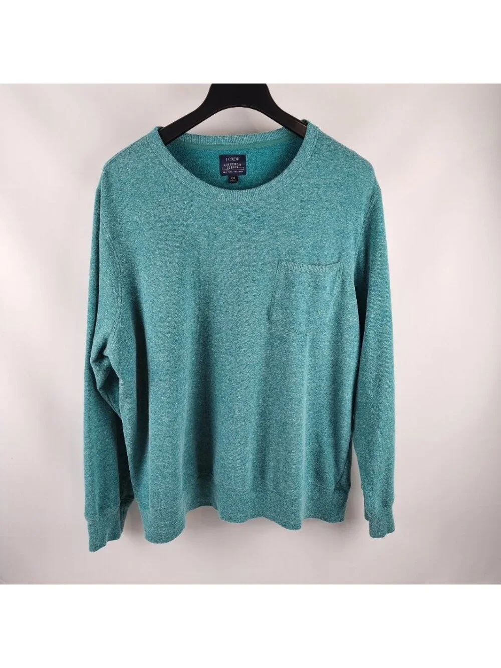 J.Crew Monterey Sweatshirt Mens XXL Crewneck Pullover Authentic Fleece Turquoise